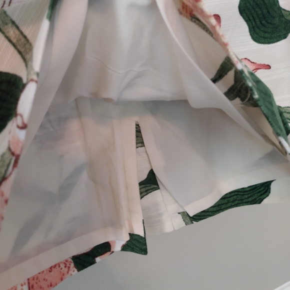 Ann Taylor floral lilies cotton pencil skirt - Picture 3 of 8